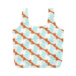 Wallpaper Chevron Full Print Recycle Bag (M) Back