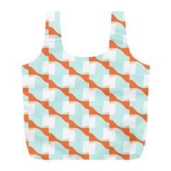 Wallpaper Chevron Full Print Recycle Bag (l) by HermanTelo