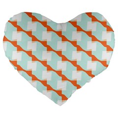 Wallpaper Chevron Large 19  Premium Flano Heart Shape Cushions