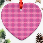 Pink Heart Ornament (Two Sides) Back