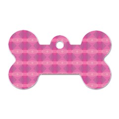 Pink Dog Tag Bone (one Side)