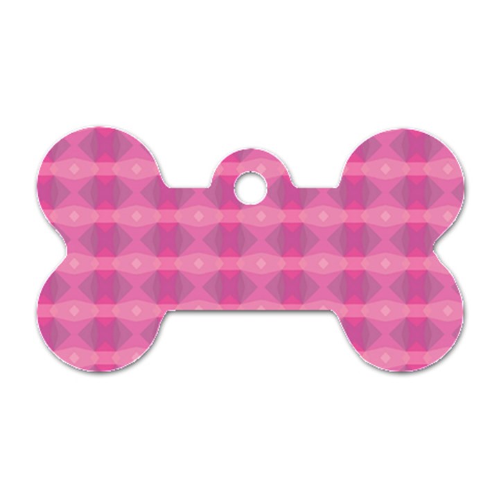 Pink Dog Tag Bone (One Side)