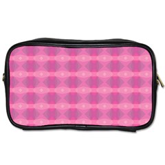 Pink Toiletries Bag (two Sides) by HermanTelo