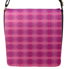 Pink Flap Closure Messenger Bag (s)