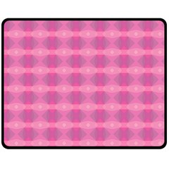 Pink Double Sided Fleece Blanket (medium) 