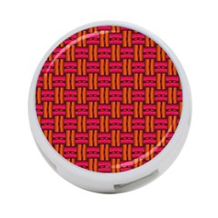 Pattern Red Background Structure 4-port Usb Hub (two Sides)