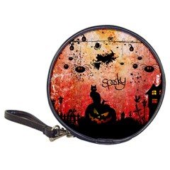 Funny Halloween Design, Cat, Pumpkin And Witch Classic 20-cd Wallets by FantasyWorld7