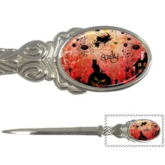 Funny Halloween Design, Cat, Pumpkin And Witch Letter Opener by FantasyWorld7