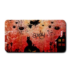 Funny Halloween Design, Cat, Pumpkin And Witch Medium Bar Mats by FantasyWorld7