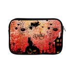 Funny Halloween Design, Cat, Pumpkin And Witch Apple iPad Mini Zipper Cases Front