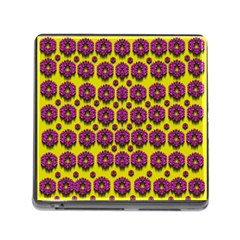 Flower Wreaths Ornate Flowers Decorative Memory Card Reader (square 5 Slot)