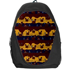 Turkey Pattern Backpack Bag by bloomingvinedesign