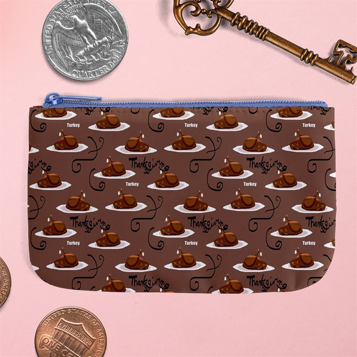 Turkey Dinner Large Coin Purse