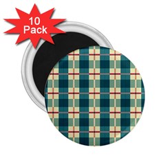 Pattern Texture Plaid Grey 2 25  Magnets (10 Pack)  by Mariart