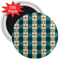 Pattern Texture Plaid Grey 3  Magnets (100 Pack) by Mariart