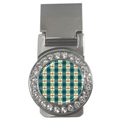 Pattern Texture Plaid Grey Money Clips (cz)  by Mariart