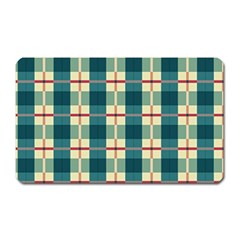 Pattern Texture Plaid Grey Magnet (rectangular) by Mariart