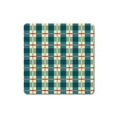 Pattern Texture Plaid Grey Square Magnet by Mariart