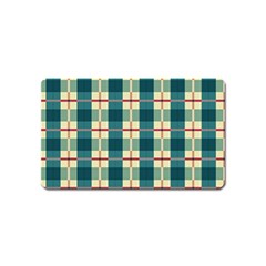 Pattern Texture Plaid Grey Magnet (name Card) by Mariart