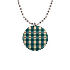 Pattern Texture Plaid Grey 1  Button Necklace by Mariart