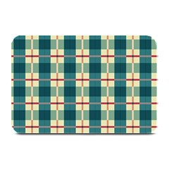 Pattern Texture Plaid Grey Plate Mats by Mariart