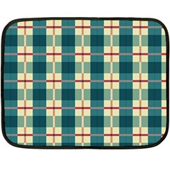 Pattern Texture Plaid Grey Fleece Blanket (mini) by Mariart