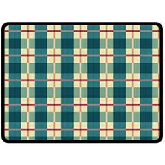 Pattern Texture Plaid Grey Fleece Blanket (large)  by Mariart