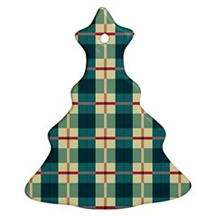 Pattern Texture Plaid Grey Ornament (christmas Tree)  by Mariart