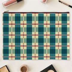 Pattern Texture Plaid Grey Cosmetic Bag (xxxl) by Mariart