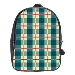 Pattern Texture Plaid Grey School Bag (xl) by Mariart