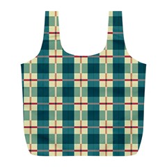 Pattern Texture Plaid Grey Full Print Recycle Bag (l) by Mariart