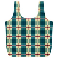 Pattern Texture Plaid Grey Full Print Recycle Bag (xxxl)