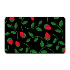 Roses Flowers Spring Flower Nature Magnet (rectangular) by HermanTelo