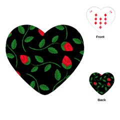 Roses Flowers Spring Flower Nature Playing Cards Single Design (heart)