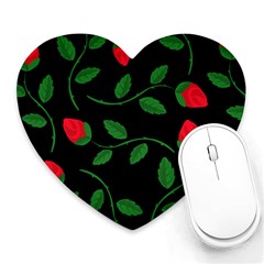 Roses Flowers Spring Flower Nature Heart Mousepads