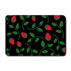 Roses Flowers Spring Flower Nature Small Doormat  by HermanTelo