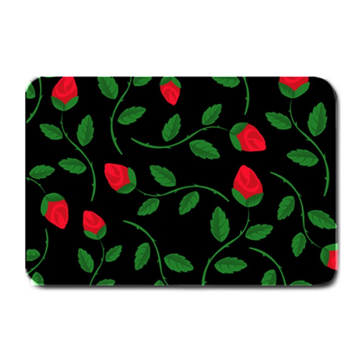 Roses Flowers Spring Flower Nature Plate Mats