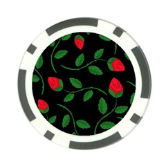 Roses Flowers Spring Flower Nature Poker Chip Card Guard (10 Pack) by HermanTelo