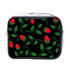 Roses Flowers Spring Flower Nature Mini Toiletries Bag (one Side)