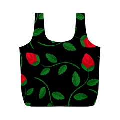 Roses Flowers Spring Flower Nature Full Print Recycle Bag (m)