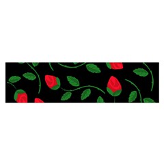 Roses Flowers Spring Flower Nature Satin Scarf (oblong)