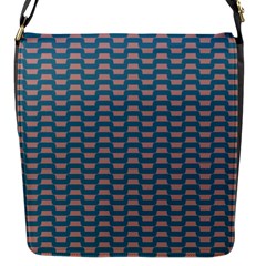 Art Chevron Flap Closure Messenger Bag (S)