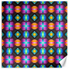 Squares Spheres Backgrounds Texture Canvas 12  X 12  by HermanTelo