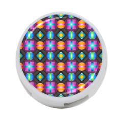 Squares Spheres Backgrounds Texture 4-port Usb Hub (two Sides)