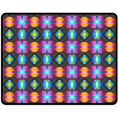 Squares Spheres Backgrounds Texture Fleece Blanket (medium) 