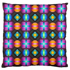 Squares Spheres Backgrounds Texture Large Cushion Case (one Side)