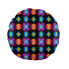 Squares Spheres Backgrounds Texture Standard 15  Premium Round Cushions