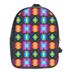 Squares Spheres Backgrounds Texture School Bag (xl) by HermanTelo