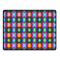 Squares Spheres Backgrounds Texture Double Sided Fleece Blanket (small) 