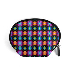 Squares Spheres Backgrounds Texture Accessory Pouch (small) by HermanTelo